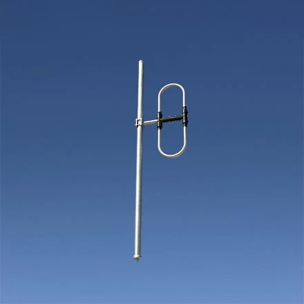 VHF Metal Dipole Antenna, Offset Pattern, 1-Bay, 1-Dipole, Low-PIM / High-PIP, 3 dBd